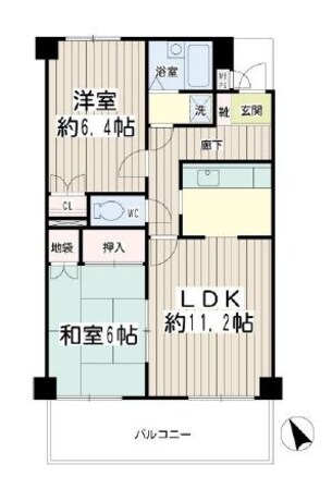 サニーテラス西寺尾の物件間取画像